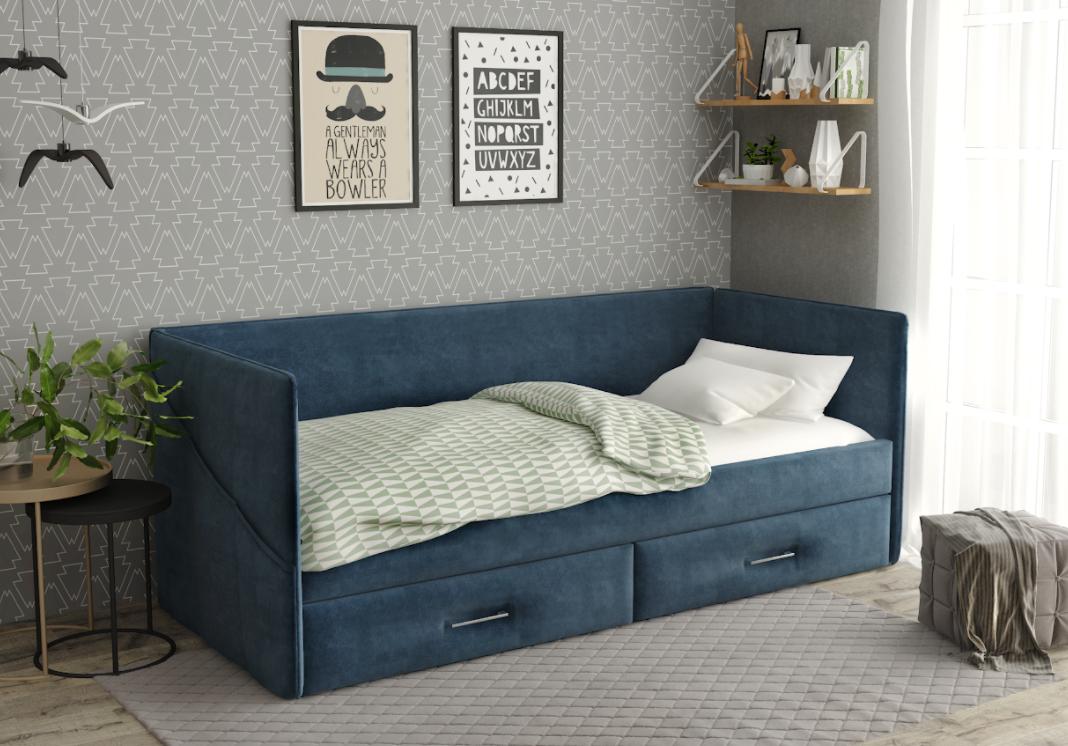 Кровать Sontelle Аланд с дополнительным спальным местом по цене 34996 Руб.- купить с доставкой по Москве и области